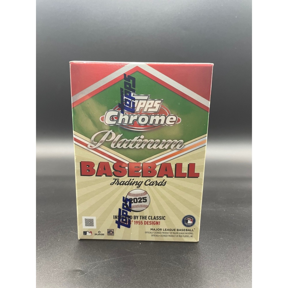 2025 Topps Chrome Platinum Baseball Value Box Factory Sealed 32 Cards 1955Design